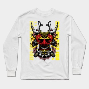 Hannya Oni Japanese Mask Long Sleeve T-Shirt